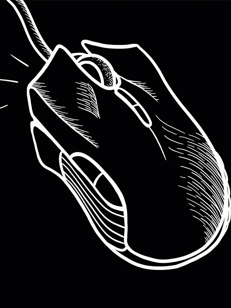 Thumbnail 3 of 3, Scarf, Computer Mouse designed and sold by Ragpamuffin.