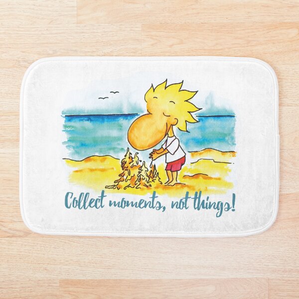 Collect moments, not things Bath Mat