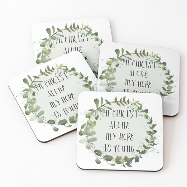 Item preview, In Christ Alone Quote in Wreath designed and sold by Pavnud.