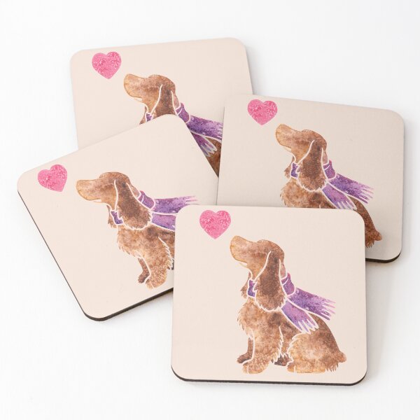Item preview, Watercolour spaniel designed and sold by animalartbyjess.