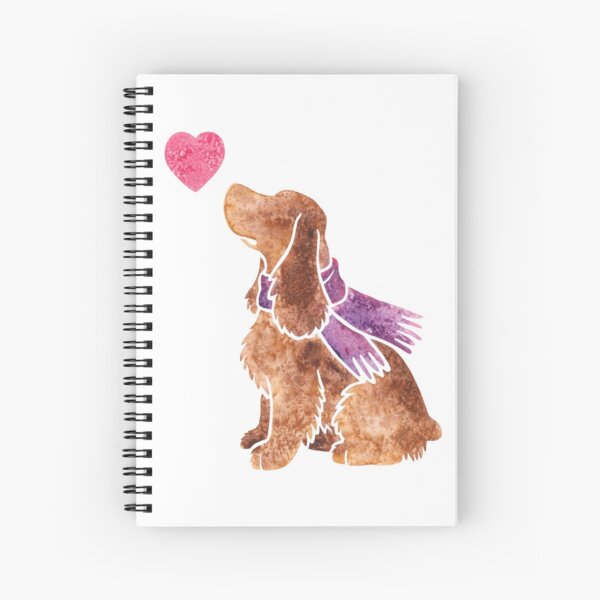 Watercolour spaniel Spiral Notebook