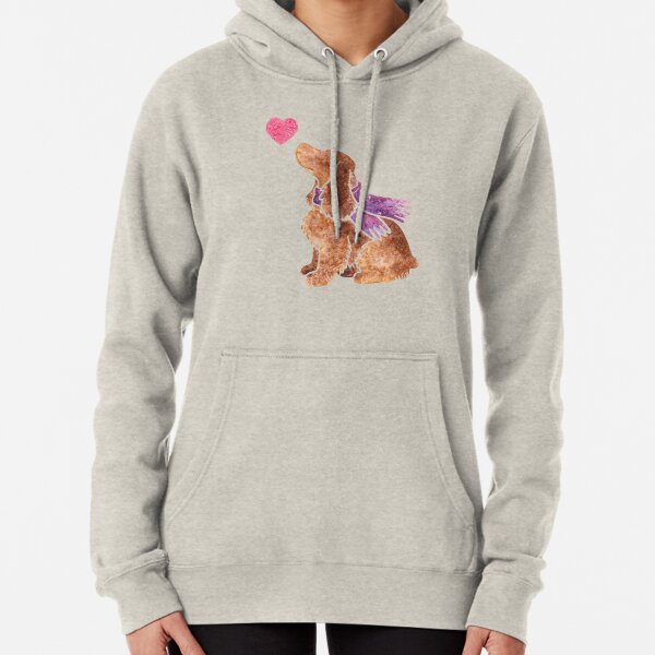 Watercolour spaniel Pullover Hoodie