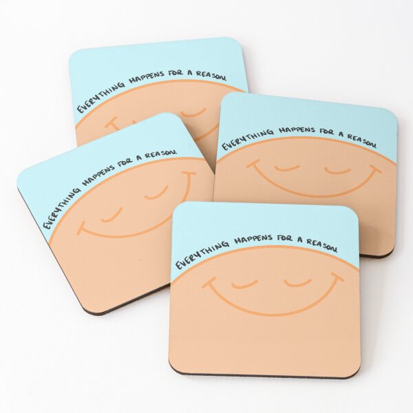 Item preview, Everything happens for a reason smiley face designed and sold by julesanderson.