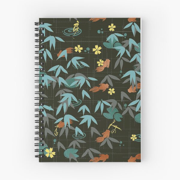 Item preview, Japanese fish leaves pattern designed and sold by LittleNippon.