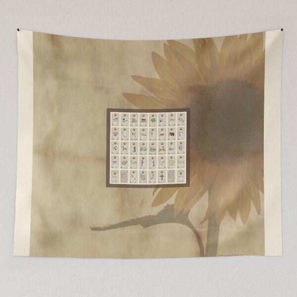 Item preview, Sunflower Lenormand Grand Tableau Reading Cloth designed and sold by TheMaverickSage.