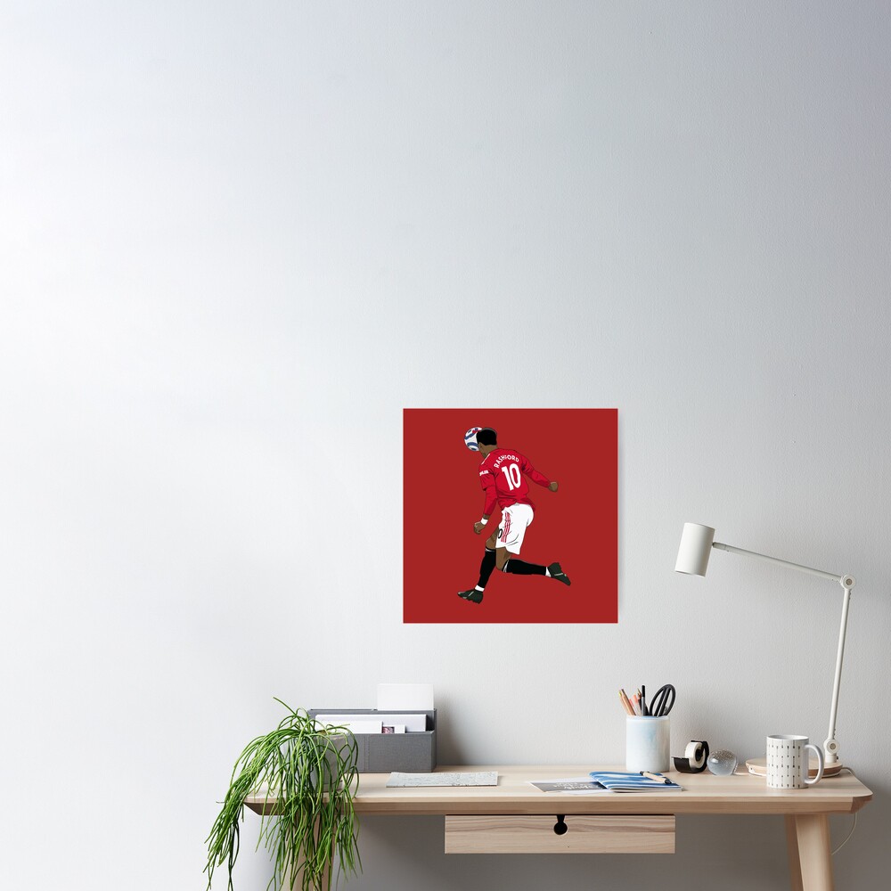 Marcus Rashford Kit Poster for Sale by designsheaven