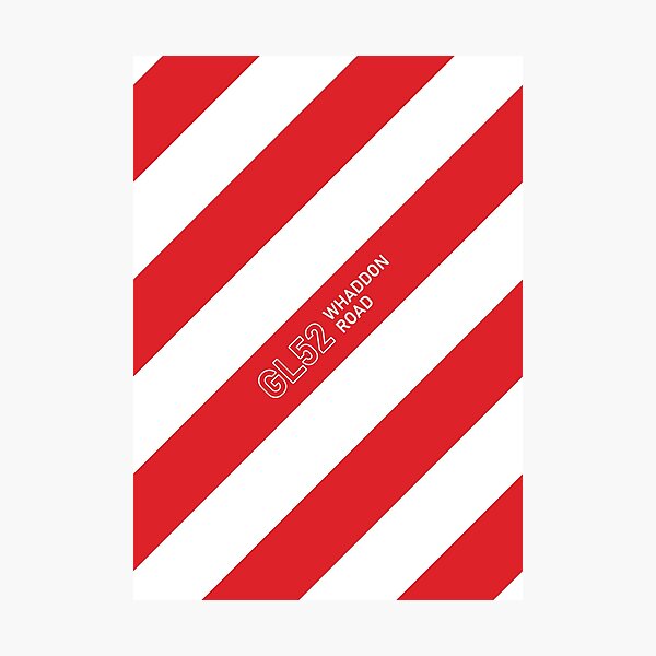 CTFC - Whaddon Road Footy Stripes Photographic Print