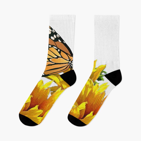 Item preview, MONARCH BUTTERFLY & YELLOW SUNFLOWERS ART designed and sold by sharlesart.
