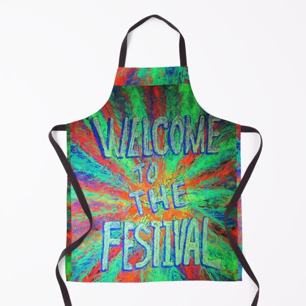 Item preview, Welcome To The Festival Red and Green Painting Under UV Light designed and sold by Andrew Morrell.