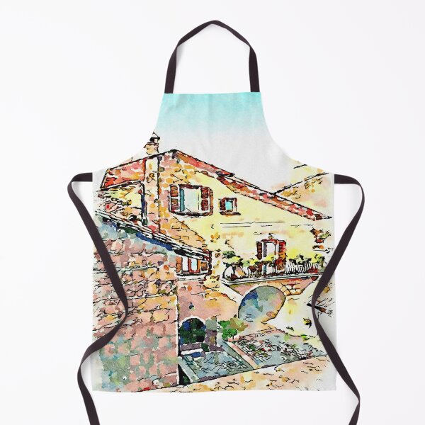 Item preview, Barbarano Romano: foreshortening with tuff buildings designed and sold by Giuseppe Cocco.
