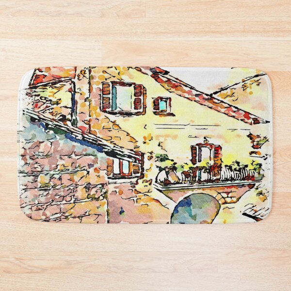 Item preview, Barbarano Romano: foreshortening with tuff buildings designed and sold by Giuseppe Cocco.