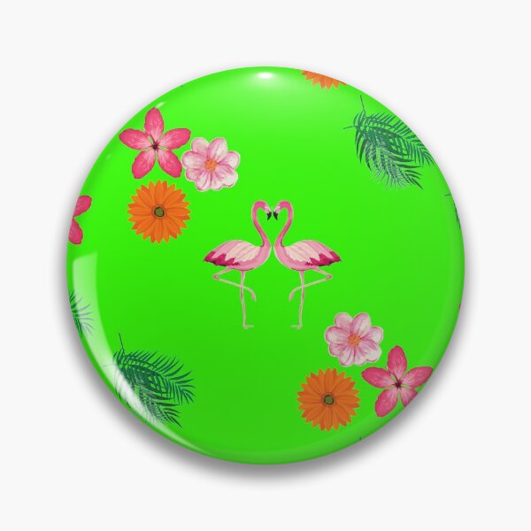 Item preview, Tropical Flower Flamingo Love designed and sold by Imemewell.