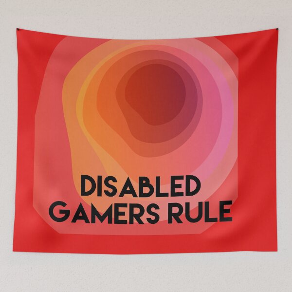 Item preview, Disabled Gamers Rule with Vortex designed and sold by headtrackerart.