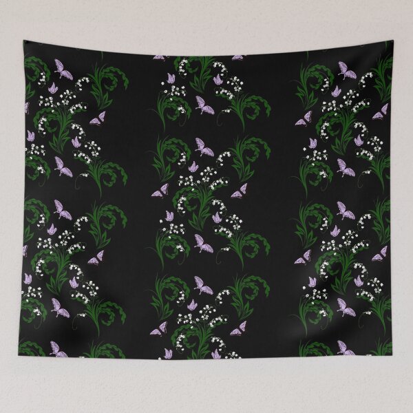 Item preview, Lily of the Valley and Butterflies Garden designed and sold by silvaris.
