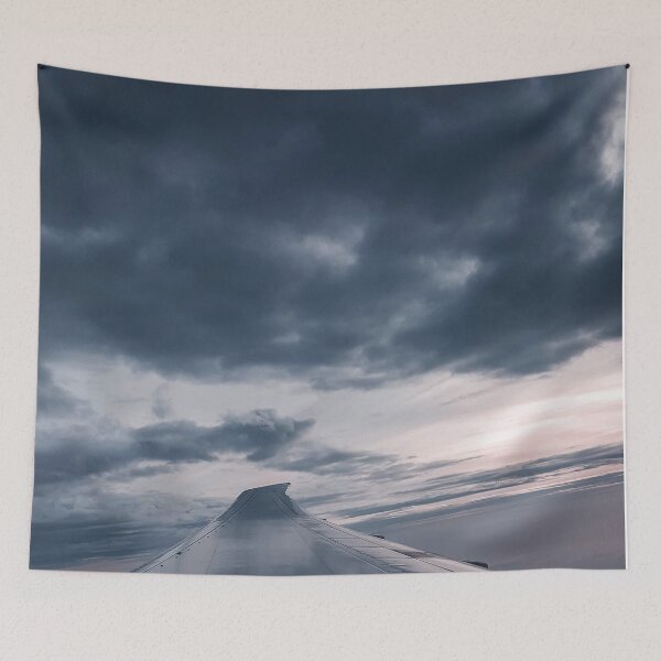 Item preview, Foggy and Deep blue sky from airplane window designed and sold by SandShopDesigns.