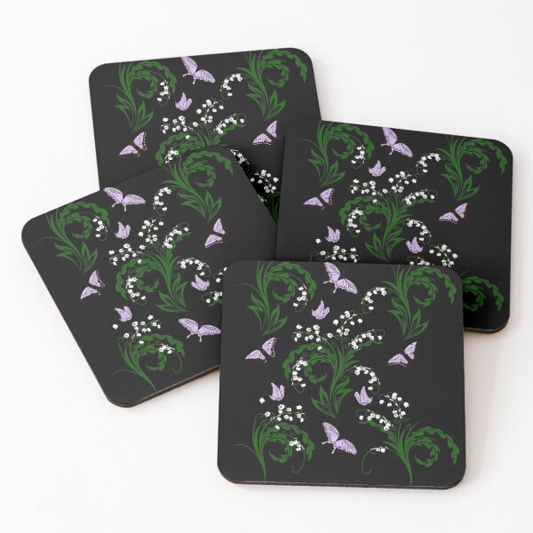 Item preview,  Lily of the Valley and Butterflies Garden designed and sold by silvaris.