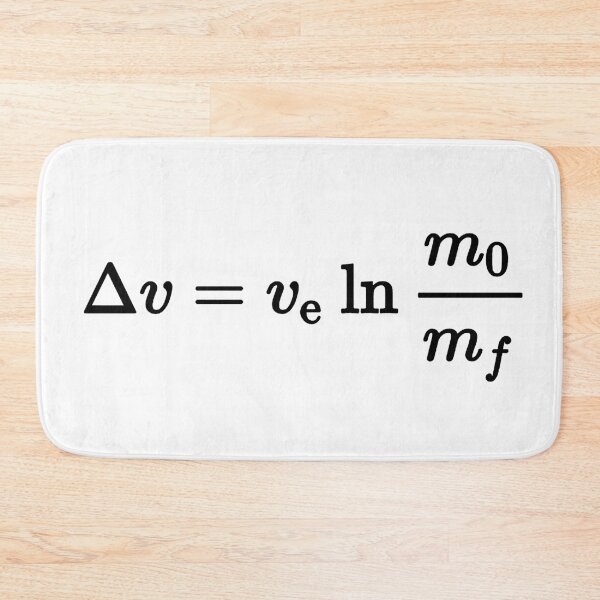 Item preview, rocket equation, most fundamental equation of space exploration designed and sold by NoetherSym.