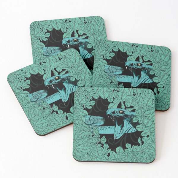Item preview, Viper Snake and Leaves designed and sold by ShaireProd.