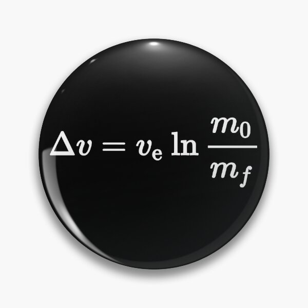 Item preview, rocket equation, most fundamental equation of space exploration dark version designed and sold by NoetherSym.