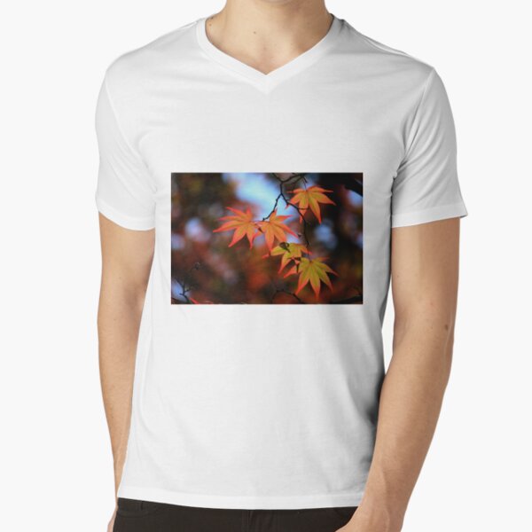 Leaf dance V-Neck T-Shirt