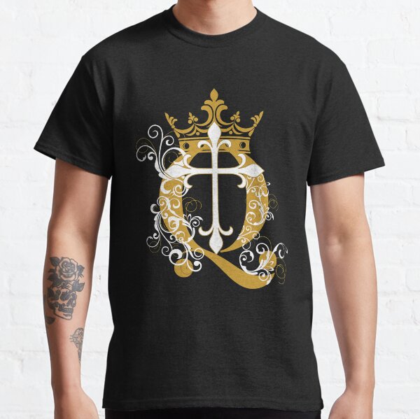 Cross Q Crown in Gold Classic T-Shirt