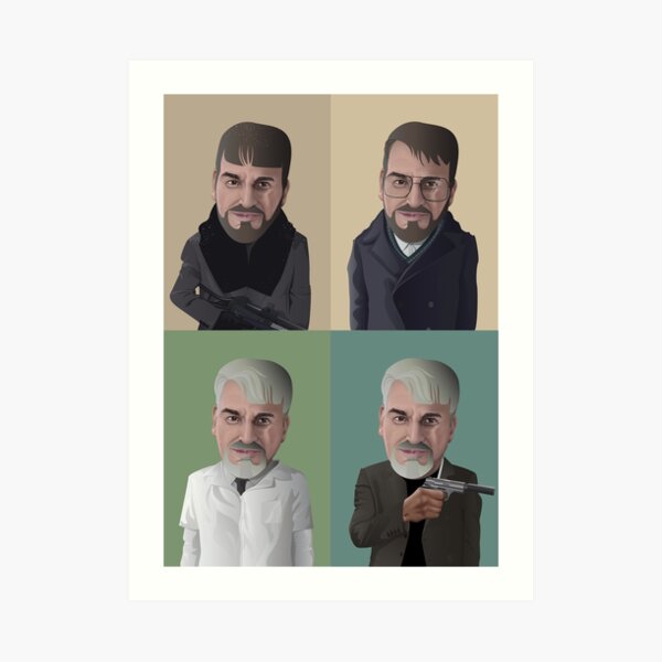 The Evolution of Lorne Malvo in Fargo Art Print