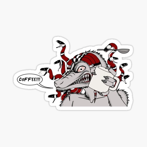 Coffee monster Sticker