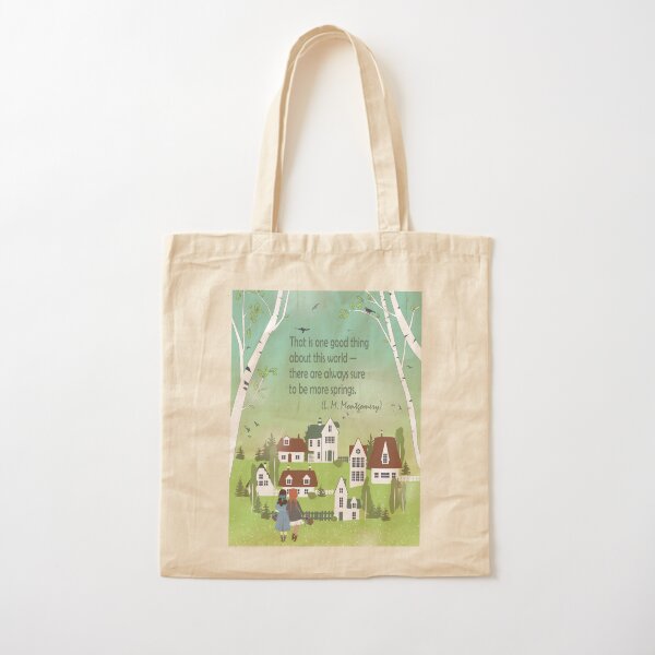 Anne Shirley And Diane Kindred Spirits Art Lm Montgomery Quote Book Lover Gift Best Friend Poster Tote Bag By Galleryartfield Redbubble