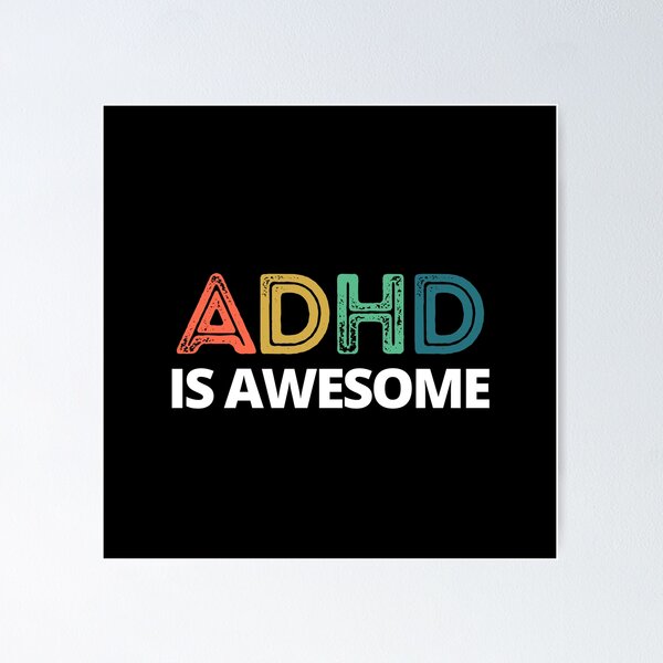 Item preview, ADHD is Awesome rust  designed and sold by MinimalSketches.