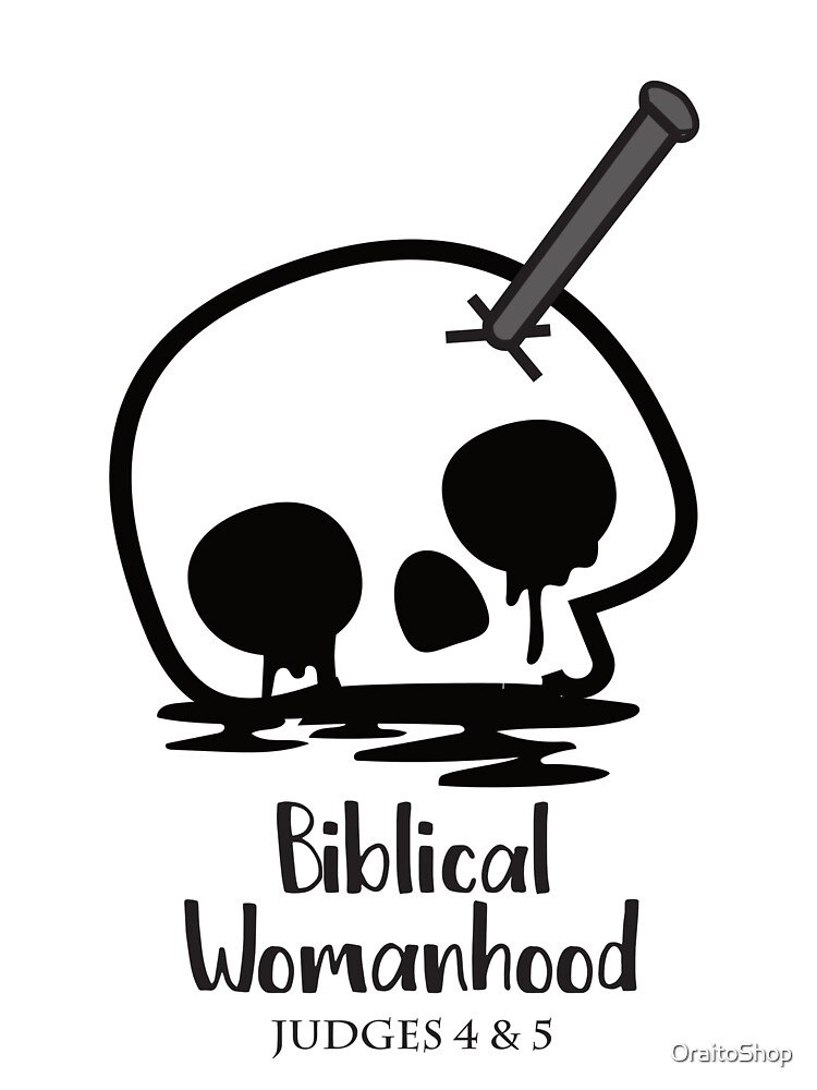 "Biblical Womanhood Skull" Sticker for Sale by Redbubble