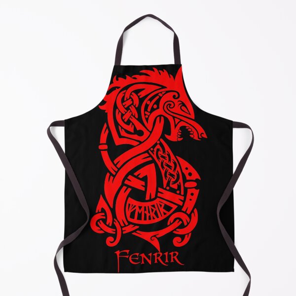 Item preview, Red Fenrir Wolf designed and sold by celthammerclub.