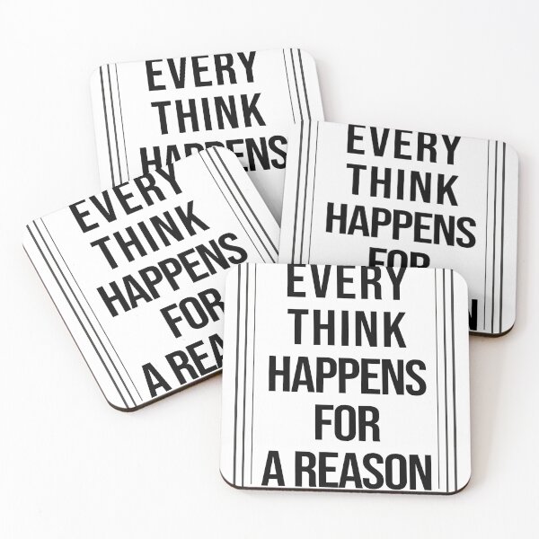 Item preview,  EveryThing Happens for a Reason Quotes sticker  designed and sold by Live  Today.