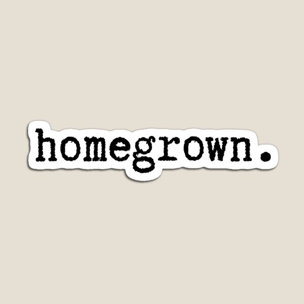 Homegrown | Black Typewriter Magnet