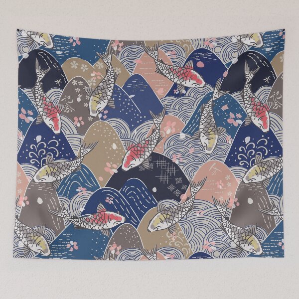 Item preview, Japanese mountain pattern designed and sold by LittleNippon.