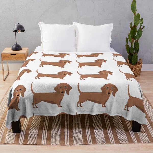 Item preview, Brown Dachshund dog breed cute pattern designed and sold by Maful.