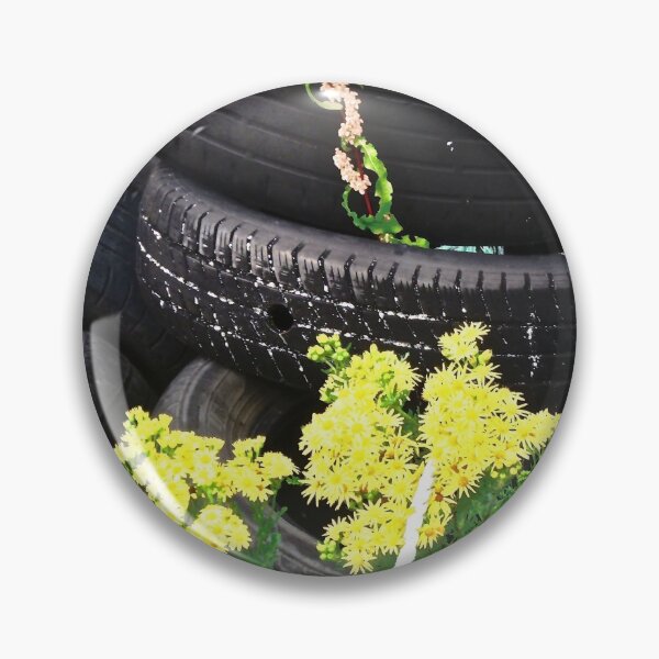 Item preview, Old Tires and wild flowers designed and sold by Shulie1.