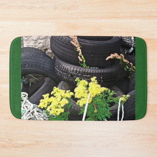 Item preview, Old Tires and wild flowers designed and sold by Shulie1.