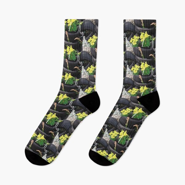 Item preview, Old Tires and wild flowers designed and sold by Shulie1.