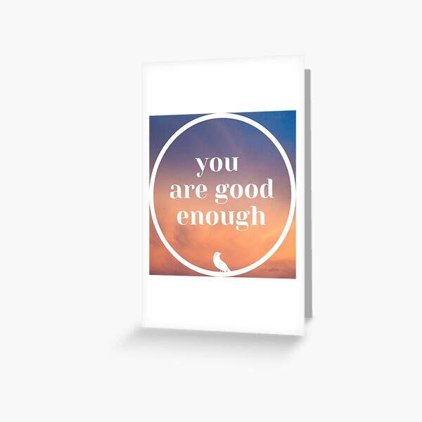 Item preview, You are good enough sticker designed and sold by Central-Designs.