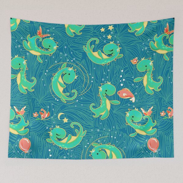 Item preview, Baby Nessy | Blue Green designed and sold by L Diane Johnson.