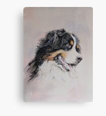 Pyrenean mountain dog, watercolour painting. Canvas Print