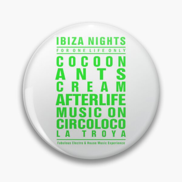 Item preview, ANTS CIRCOLOCO poster of dream IBIZA NIGHTS Electro & House music: MODEL white & neon green Event of La French Touch (original HD DESIGN) designed and sold by LA FRENCH TOUCH.