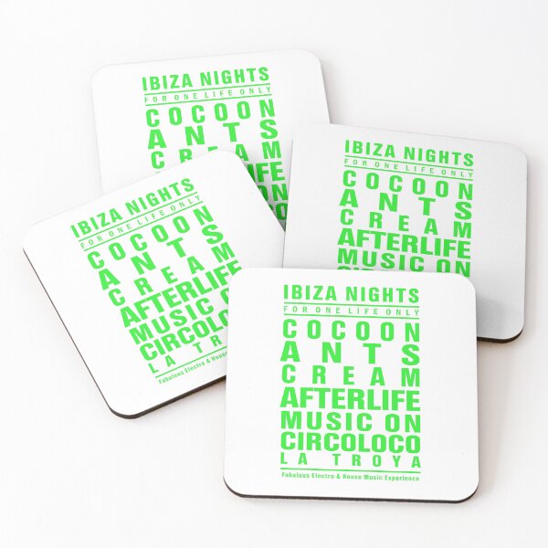 Item preview, ANTS CIRCOLOCO poster of dream IBIZA NIGHTS Electro & House music: MODEL white & neon green Event of La French Touch (original HD DESIGN) designed and sold by LA FRENCH TOUCH.