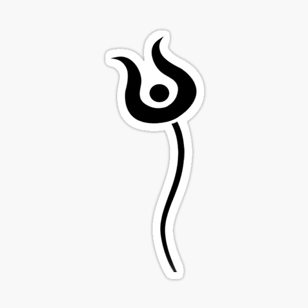 Black tulip Sticker