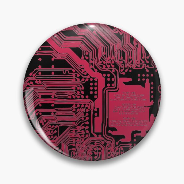 Item preview, Red computer electronic circuit, Asimov tribute designed and sold by angelisart.