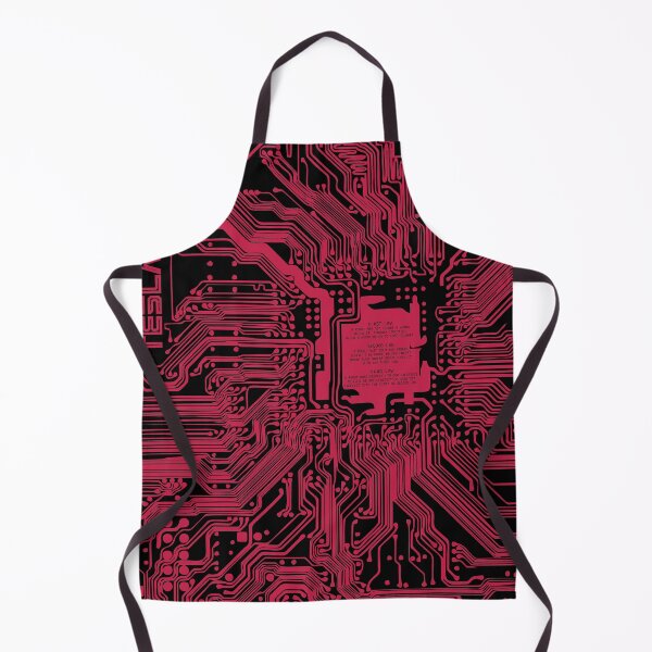 Item preview, Red computer electronic circuit, Asimov tribute designed and sold by angelisart.