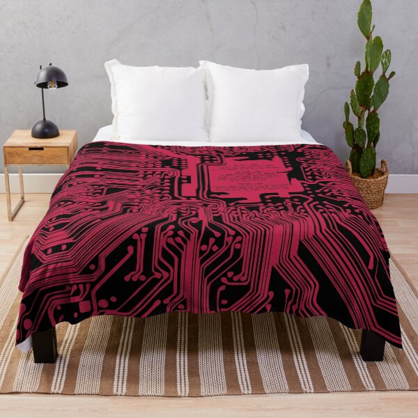 Item preview, Red computer electronic circuit, Asimov tribute designed and sold by angelisart.