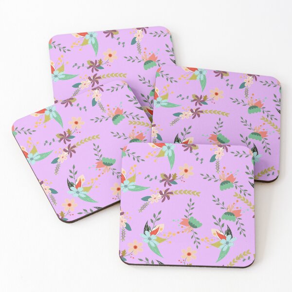 Artikelvorschau, Floral Seamless Patterns in Vintage-Farben - Lovely Lavender Vintage Vibe entworfen und verkauft von Rabbitti.