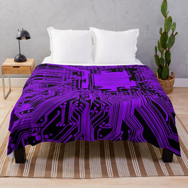 Item preview, Purple computer electronic circuit, Asimov tribute designed and sold by angelisart.