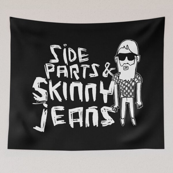 Item preview, Side Parts And Skinny Jeans designed and sold by badlydrawnbabe.
